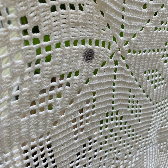 Vintage Crocheted Tablecloth Lace - Picture 3 of 4